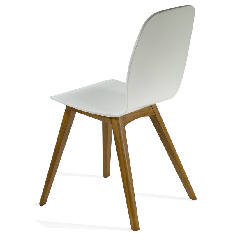 Busetto S057L Modern ash or beech wood chair, available in a choice of finishes 2