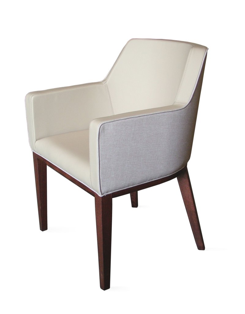 Busetto P018 Modern chair with armrest made in solid beech, available in a choice of finishes 1