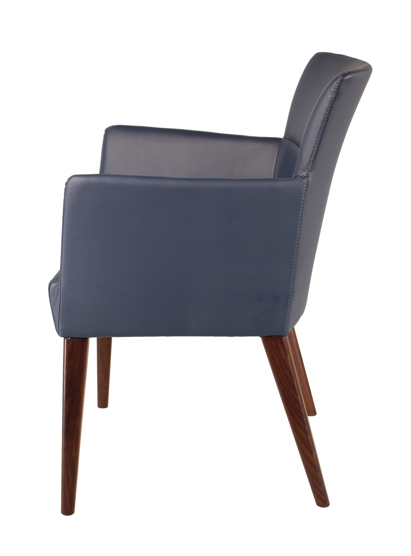 Busetto P062 Modern armchair with ash wood legs, available in a choice of finishes 2