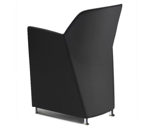 Busetto P297 Modern armchair with black adjustable feet 2