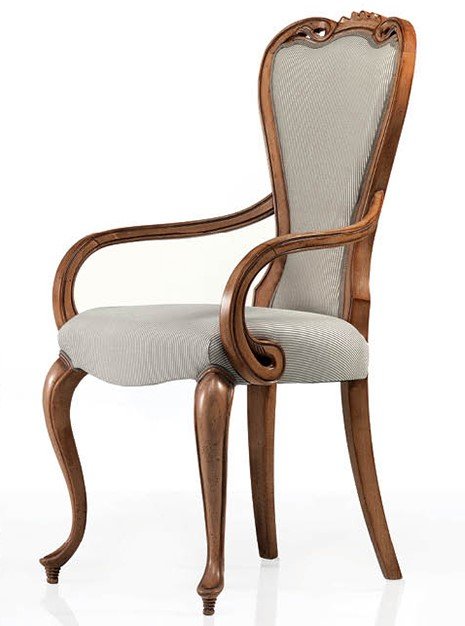 Busetto S750A Classical chair  with armrest in solid beech wood, available in a choice of finishes 1