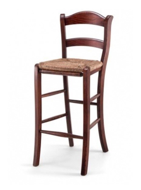 Busetto S951S Country style barstool made in solid beech or ash wood, available in a choice of finishes 1
