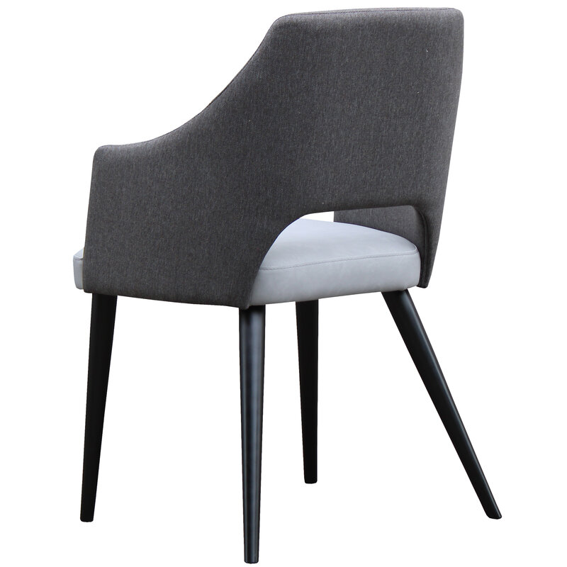 Busetto S025AF Modern armchair with solid beech or ash wood legs 4