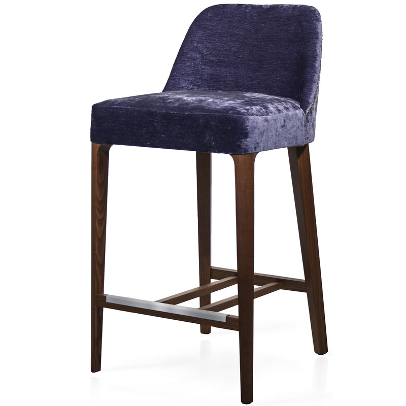 Busetto P026S Modern solid beech wood barstool, available in a choice of finishes 1