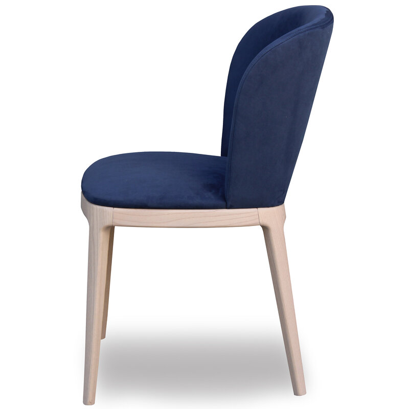 Busetto S035QF Modern chair with solid beech or ash wood legs 2