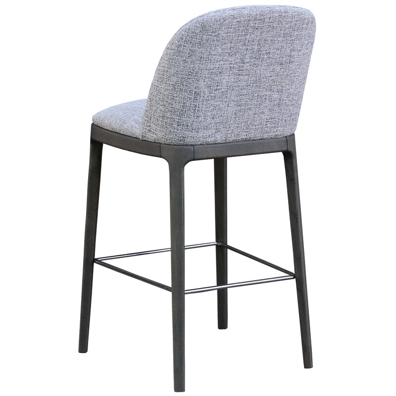 Busetto S035SB Modern barstool with solid beech or ash wood legs 2