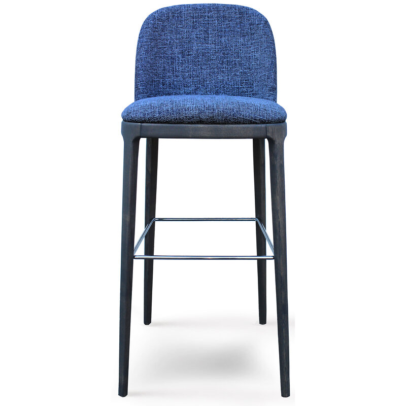 Busetto S035S Modern barstool with solid beech or ash wood legs 3