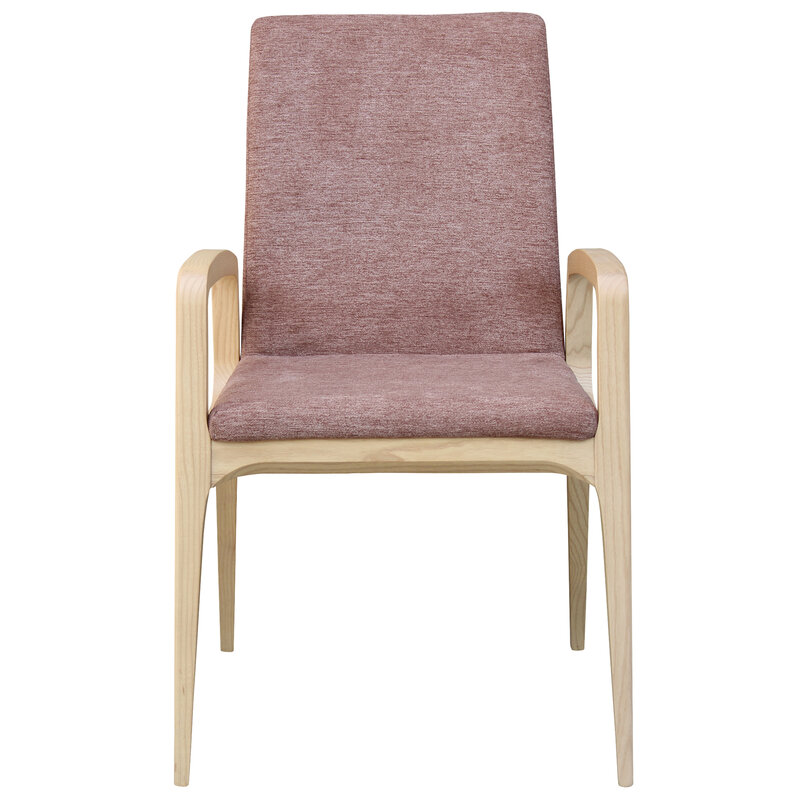 Busetto S047A Modern armchair with solid beech or ash wood legs 3