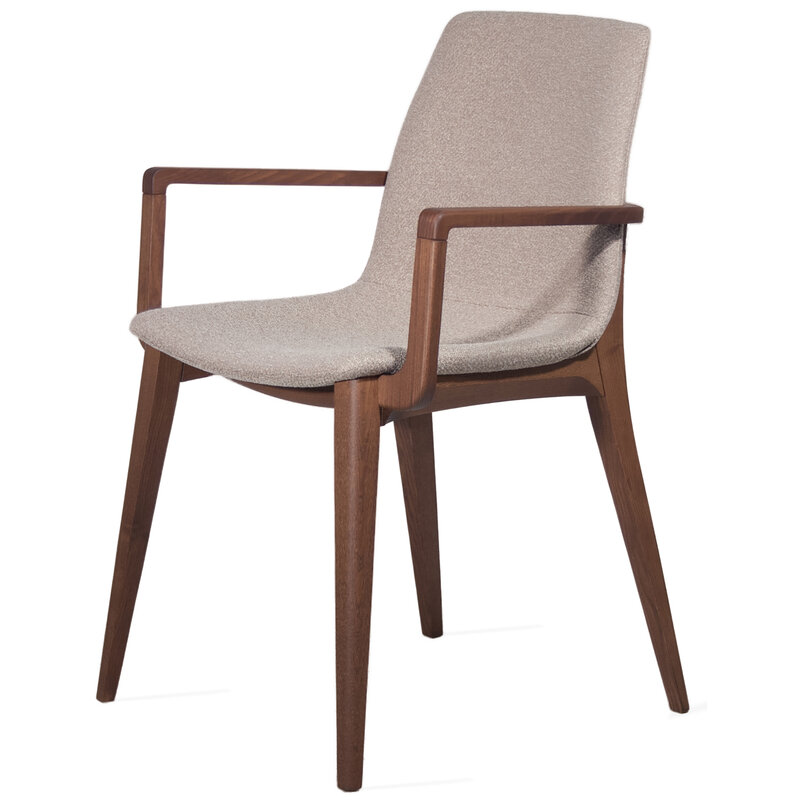 Busetto S061A <p>Modern chair with armrest in solid beech or ash legs 1
