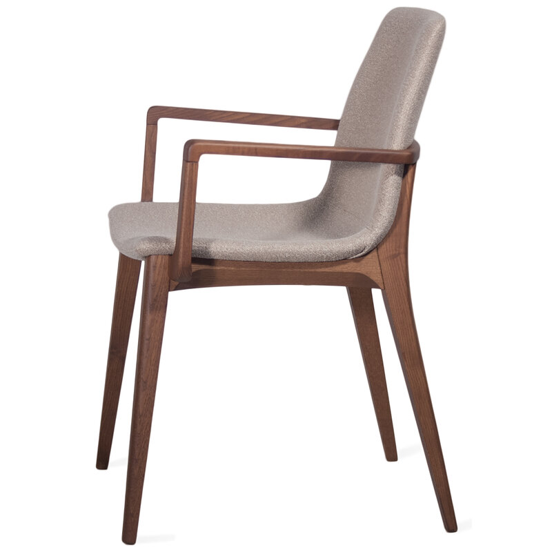 Busetto S061A <p>Modern chair with armrest in solid beech or ash legs 2