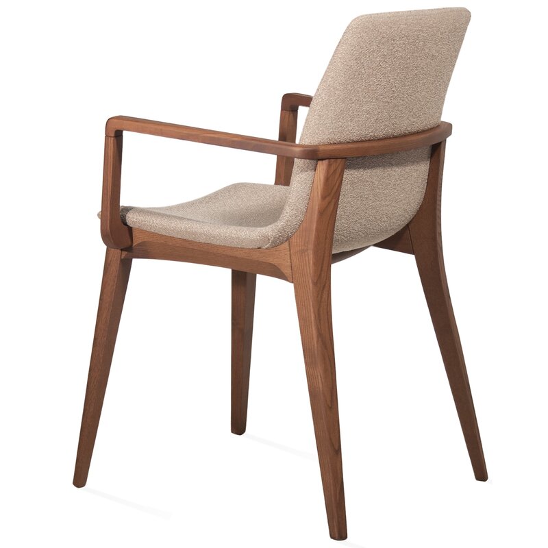 Busetto S061A <p>Modern chair with armrest in solid beech or ash legs 3