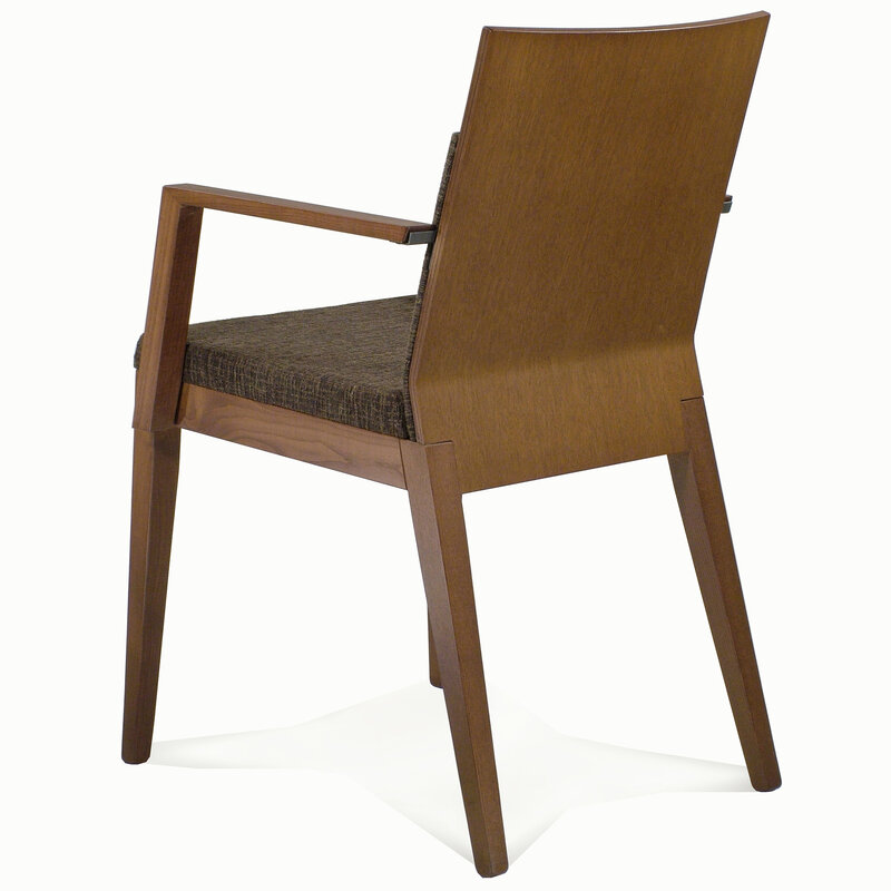 Busetto S098QA <p>Contemporary chair with armrest made in solid ash wood, available in a choice of finishes 3