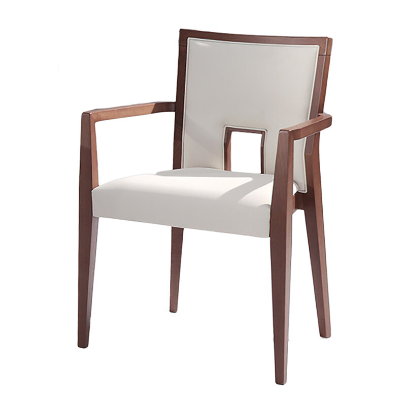 Busetto S195A Contemporary armchair made in solid beech wood, available in a choice of finishes 1
