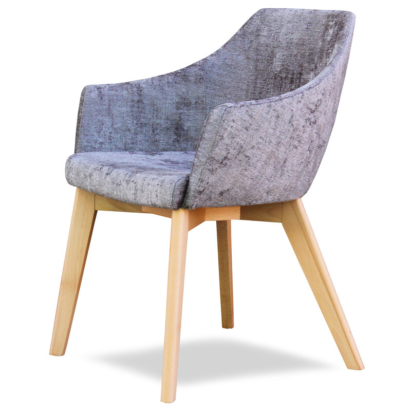 Busetto P261 Poltroncina moderna in massello di faggio, verniciatura personalizzabile in tinte da campionario 1