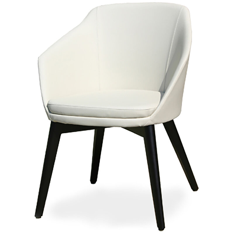 Busetto P262L Poltroncina moderna in massello di faggio, verniciatura personalizzabile in tinte da campionario 1