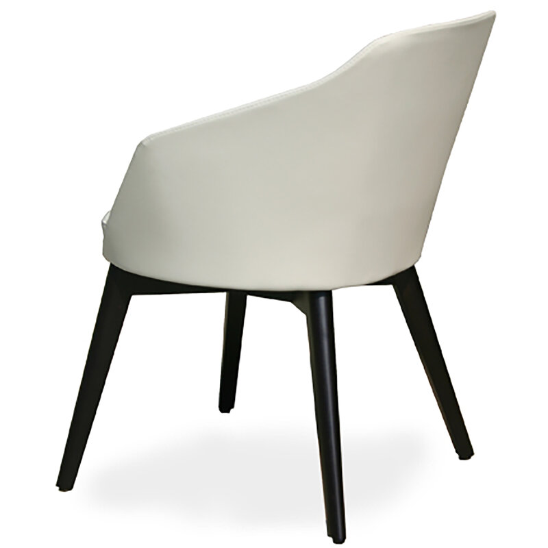 Busetto P262L Poltroncina moderna in massello di faggio, verniciatura personalizzabile in tinte da campionario 2