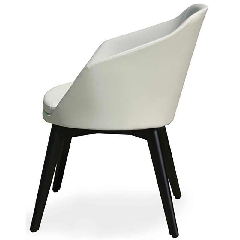 Busetto P262L Poltroncina moderna in massello di faggio, verniciatura personalizzabile in tinte da campionario 3