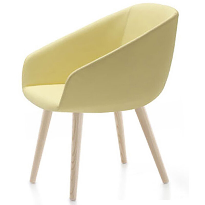 Busetto P263 Poltroncina moderna con braccioli in massello di frassino, verniciatura personalizzabile in tinte da campionario 1