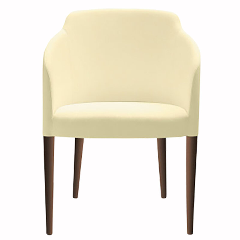 Busetto P264 Modern armchair with ash wood legs, available in a choice of finishes 1