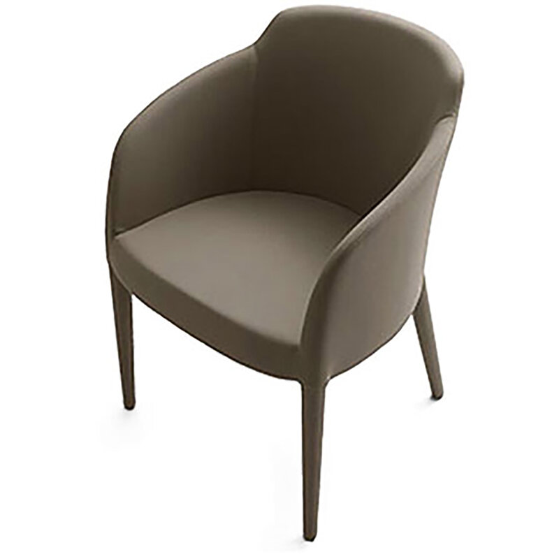 Busetto P264Q Modern armchair with ash wood legs, fully upholstered 1
