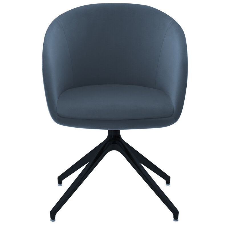 Busetto P260K <p>Poltroncina moderna con base in metallo girevole disponibile in versione cromata o verniciata nera 2