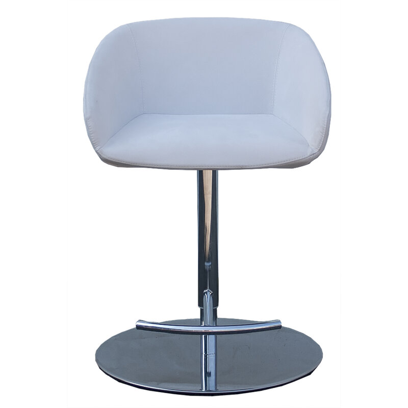 Busetto S481S Modern barsool with swivel metal base available chromed or black colour 2