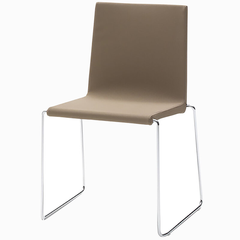 Busetto S454IM <p>Sedia dallo stile moderno con basamento a slitta in metallo cromato 1