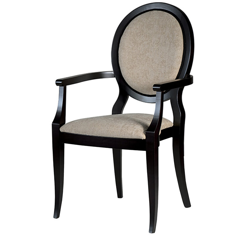 Busetto S635IMA Poltroncina con braccioli dal design classico in massello di faggio, verniciatura personalizzabile in tinte da campionario 1