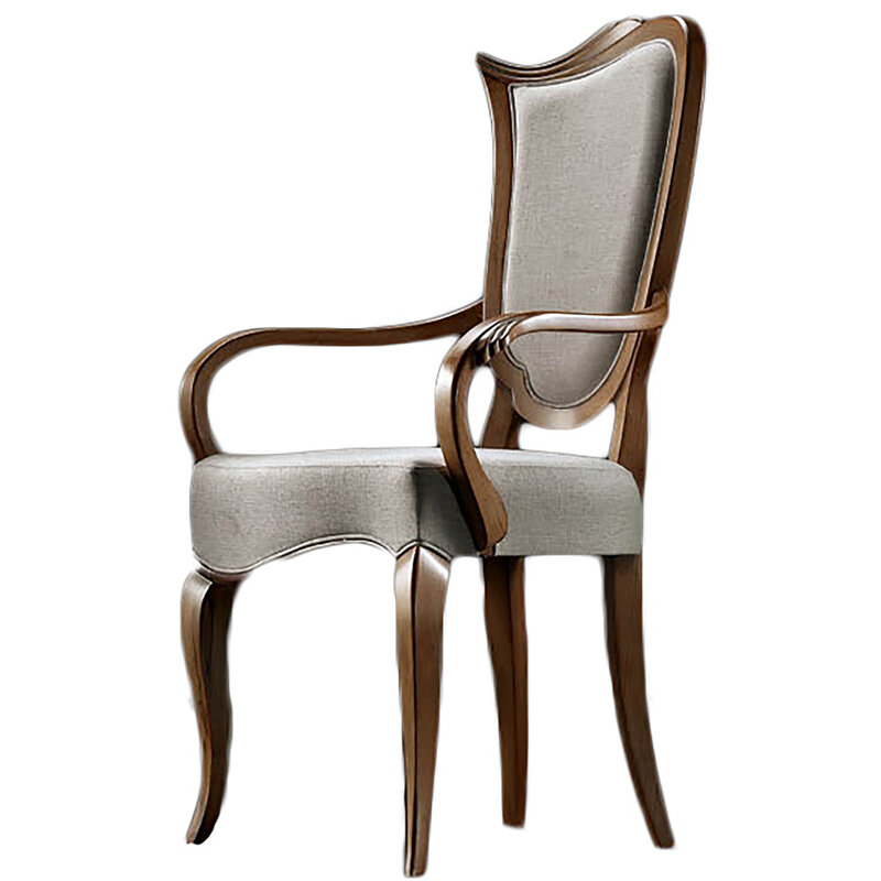 Busetto S746A Classical chair  with armrest in solid beech wood, available in a choice of finishes 1