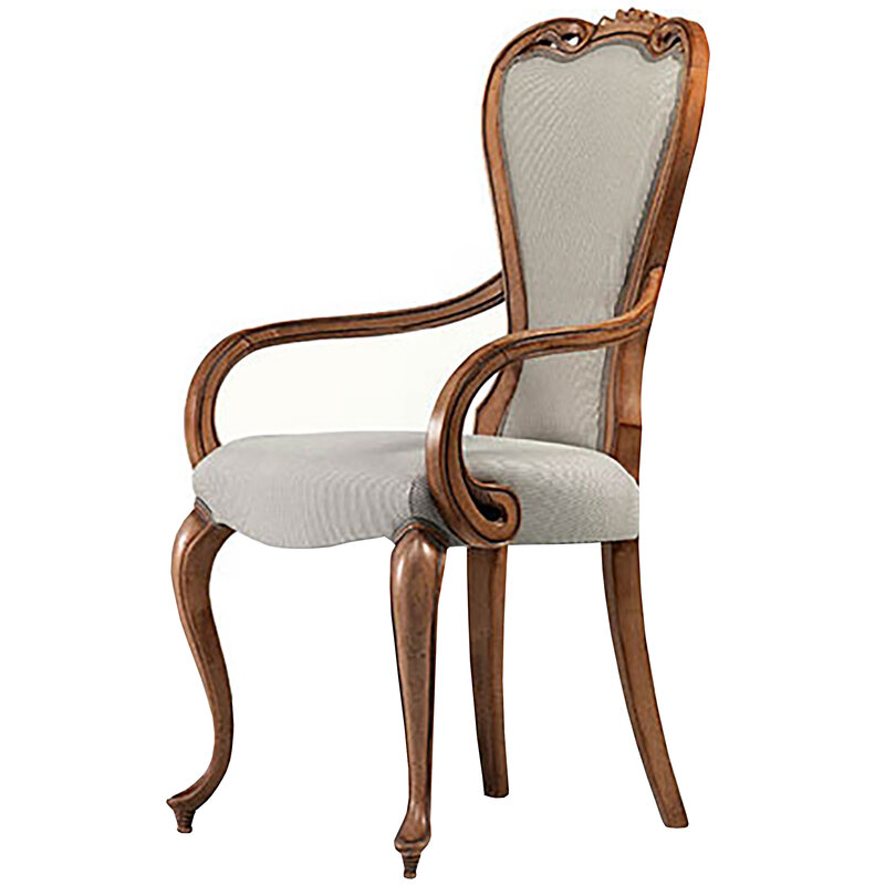 Busetto S750A Poltroncina con braccioli dal design classico in massello di faggio, verniciatura personalizzabile in tinte da campionario 1