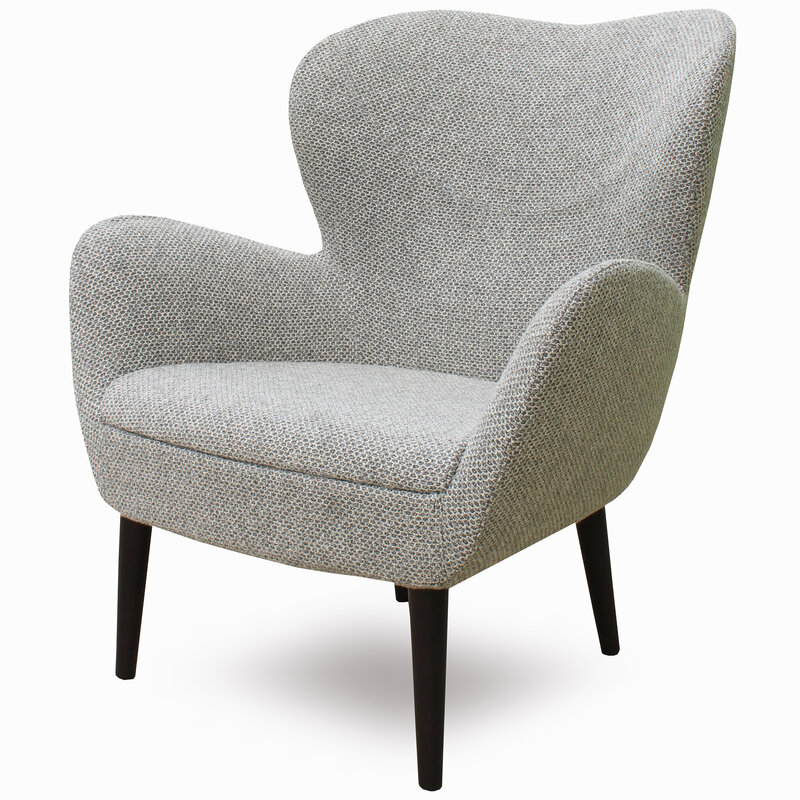 Busetto P286L Poltrona dallo stile moderno con basamento in massello di frassino, verniciatura personalizzabile in tinte da campionario 1