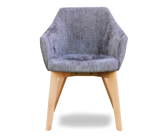 Busetto P261 Modern armchair with beech wood legs, available in a choice of finishes 3