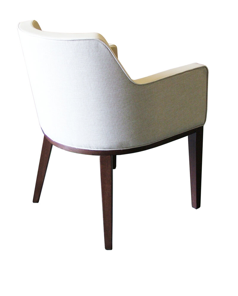 Busetto P018 Modern chair with armrest made in solid beech, available in a choice of finishes 2