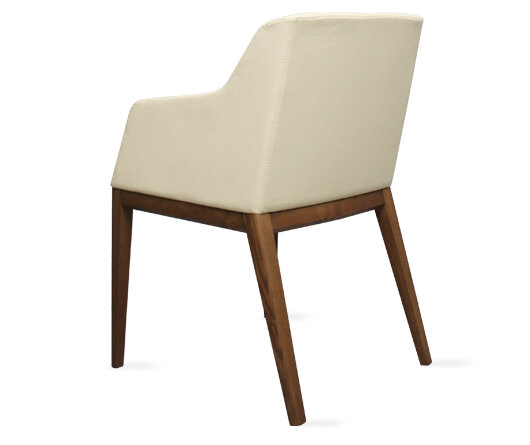 Busetto P035 Modern chair with armrest made in solid beech or ash wood, available in a choice of finishes 4
