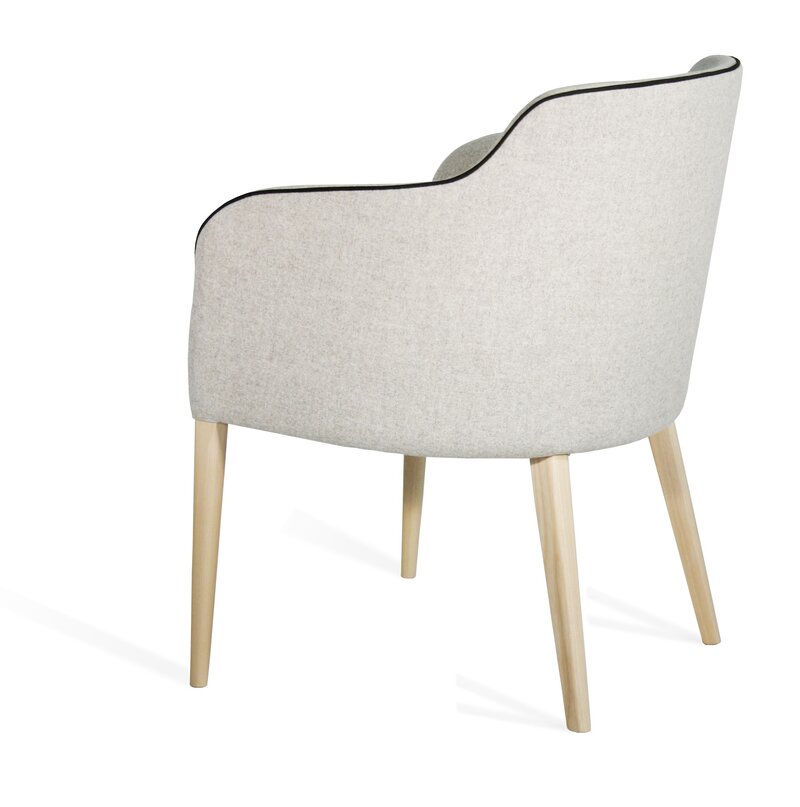 Busetto P056 Poltroncina dallo stile moderno in massello di faggio o frassino, verniciatura personalizzabile in tinte campionario 3