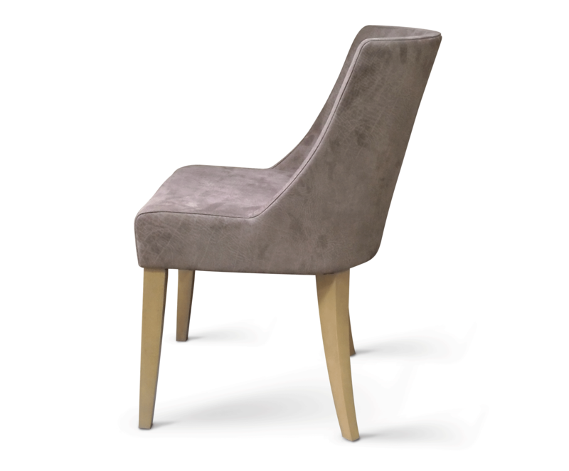 Busetto P020 Modern armchair with beech wood legs, available in a choice of finishes 2