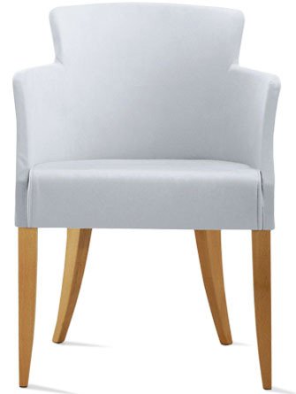 Busetto P050 Modern armchair with beech wood legs, available in a choice of finishes 1