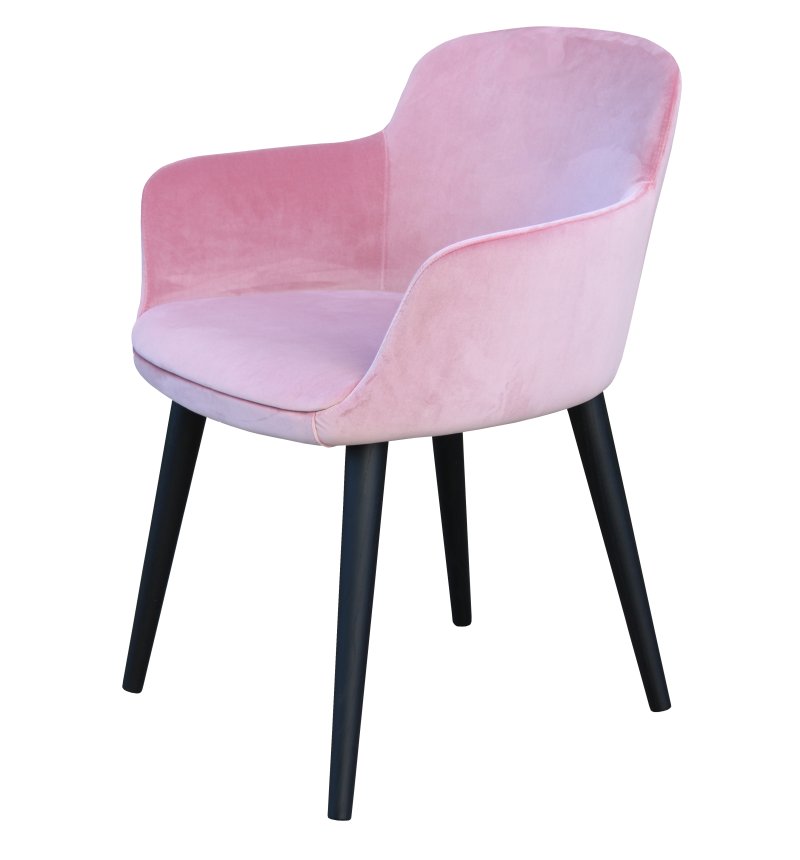 Busetto P259 Poltroncina moderna con braccioli in massello di frassino, verniciatura personalizzabile in tinte da campionario 1