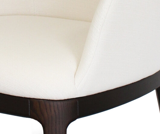 Busetto P009 Poltroncina moderna con braccioli in massello di faggio o frassino 4