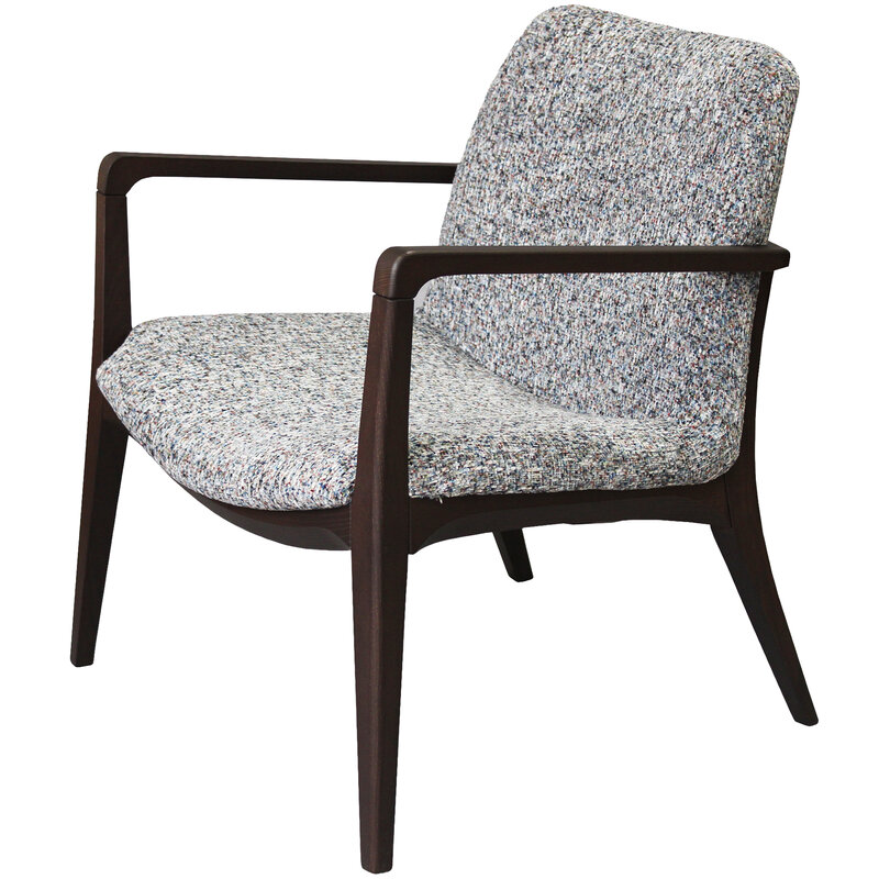 Busetto P006D <p>Poltrona moderna con braccioli in massello di faggio o frassino, verniciatura personalizzabile in tinte da campionario 1