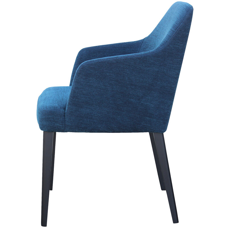 Busetto P011A Poltroncina moderna con braccioli in massello di faggio o frassino 2