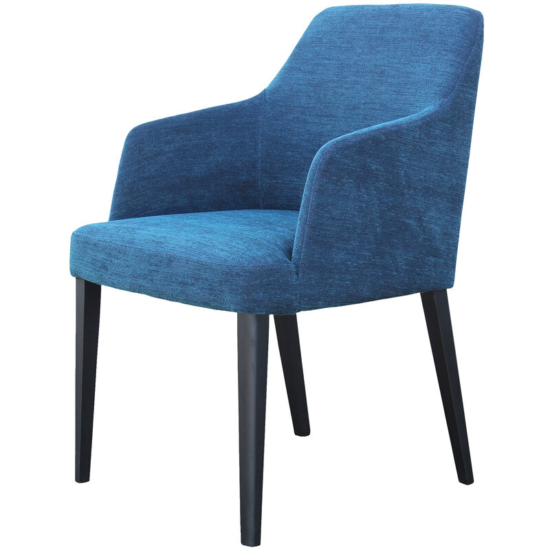 Busetto P011A Poltroncina moderna con braccioli in massello di faggio o frassino 1