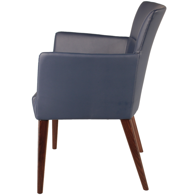 Busetto P062 Modern armchair with ash wood legs, available in a choice of finishes 2