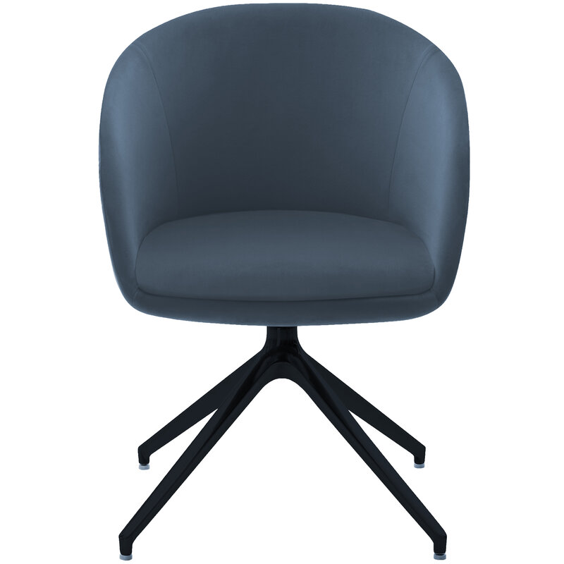 Busetto P260K <p>Poltroncina moderna con base in metallo girevole disponibile in versione cromata o verniciata nera 2