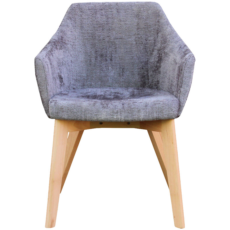 Busetto P261 Modern armchair with beech wood legs, available in a choice of finishes 2