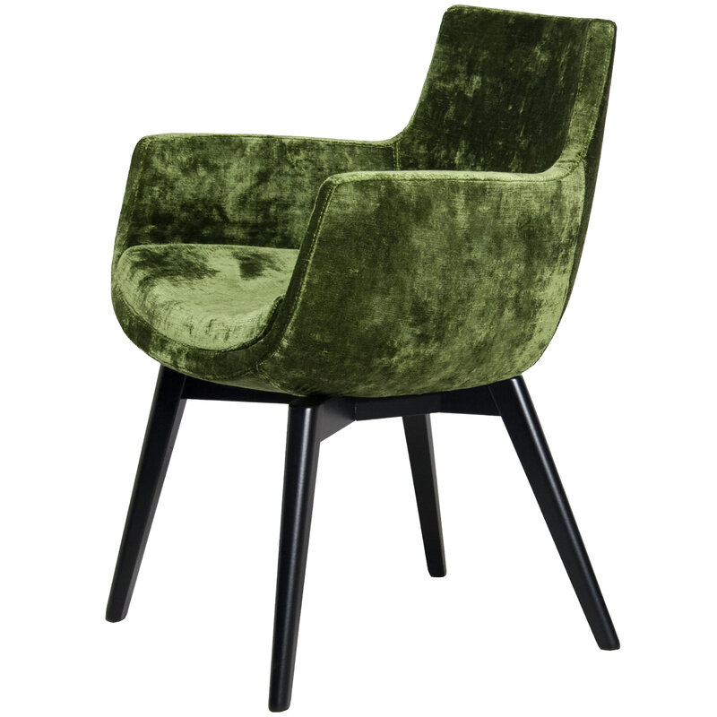 Busetto P265L Modern armchair with beech wood legs, available in a choice of finishes 1