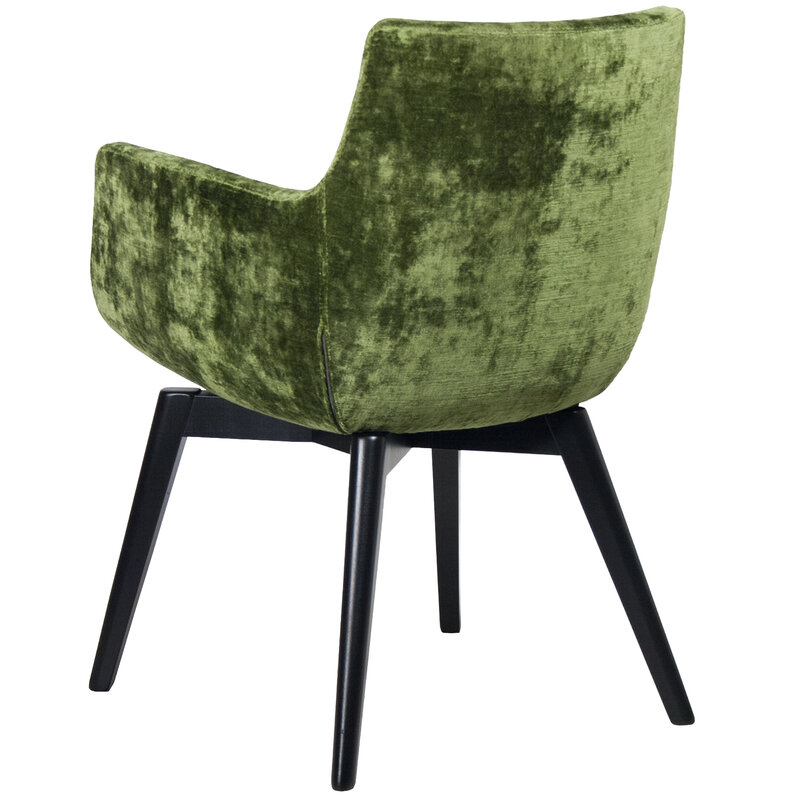 Busetto P265L Modern armchair with beech wood legs, available in a choice of finishes 3