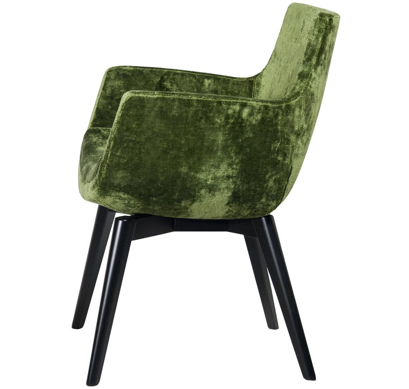 Busetto P265L Modern armchair with beech wood legs, available in a choice of finishes 2