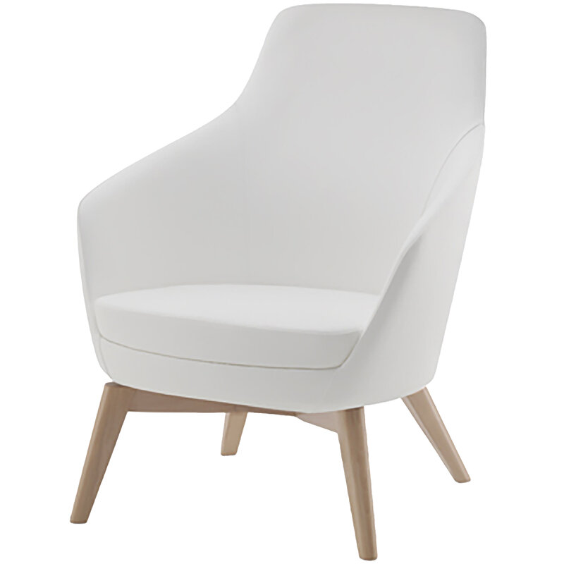 Busetto P280MC Modern lounge armchair with beech wood base, available in a choice of finishes 1