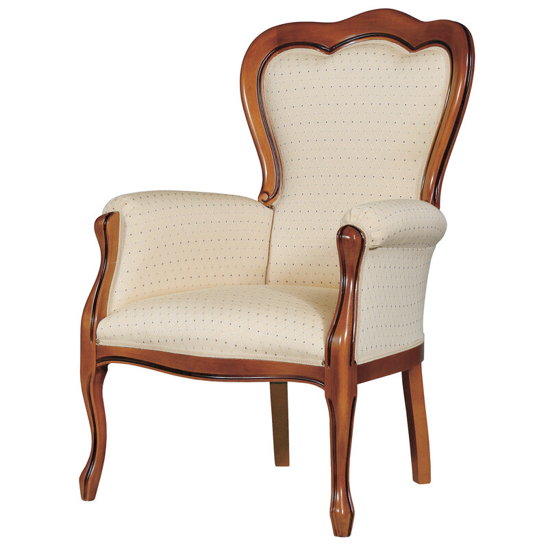 Busetto P436 Classical armchair with beech wood frame, available in a choice of finishes 1